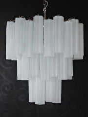 Murano Chandelier – 48 tubes – matte white