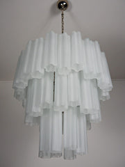 Murano Chandelier – 48 tubes – matte white