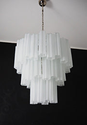 Murano Chandelier – 48 tubes – matte white