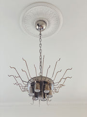 Murano Chandelier – 36 tubes – Matte white