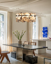 Modern LED Marble Round Chandelier 24