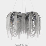 Cadena Aluminum Chain Tassel Chandelier