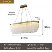 Iver Glass Modern Chandelier