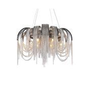 Cadena Aluminum Chain Tassel Chandelier