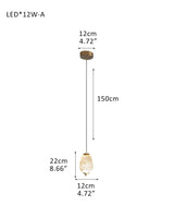 Modern Linear White Alabaster Solid Ball Thread Synthetic Shade Hanging Light for Dining