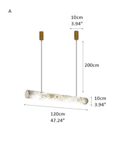 Minimalist Long Cord Ceiling Pendant Alabaster Lighting