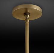 Hand Carved Alabaster Cylinder Pendant Light
