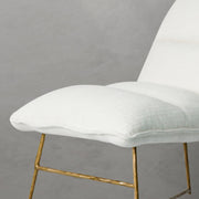 Hand-Forged Metal Fabric Lounge Chair