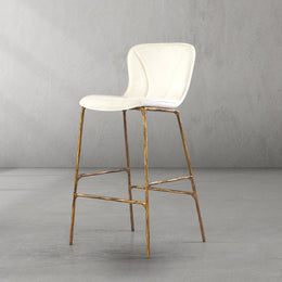 Hand-Forged Metal Modern Bar Chair