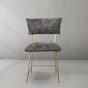 Hand-Forged Metal Cartier Armless Dining Chair