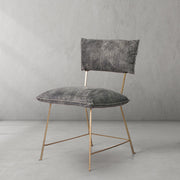 Hand-Forged Metal Cartier Armless Dining Chair