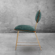 Hand-Forged Metal Cartier Armless Dining Chair