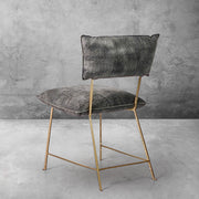 Hand-Forged Metal Cartier Armless Dining Chair