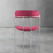 Hand-Forged Metal Vintage Armrest Bar Chair