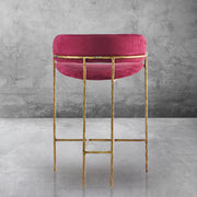 Hand-Forged Metal Vintage Armrest Bar Chair