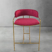 Hand-Forged Metal Vintage Armrest Bar Chair