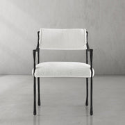 Hand-Forged Metal Retro Copper Iron Frame Dining Chair