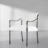 Hand-Forged Metal Retro Copper Iron Frame Dining Chair