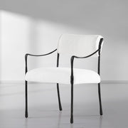 Hand-Forged Metal Retro Copper Iron Frame Dining Chair