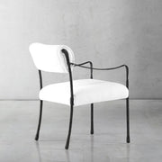 Hand-Forged Metal Retro Copper Iron Frame Dining Chair