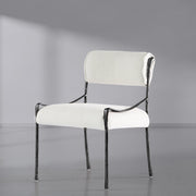Hand-Forged Metal Retro Copper Iron Frame Armless Dining Chair