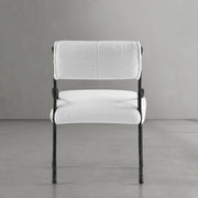 Hand-Forged Metal Retro Copper Iron Frame Armless Dining Chair