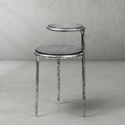 Hand-Forged Metal Tiered Accent Table