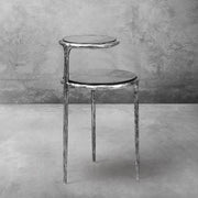 Hand-Forged Metal Tiered Accent Table
