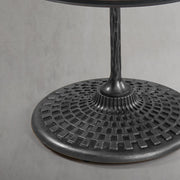 Hand-Forged Metal Wooden Side Table
