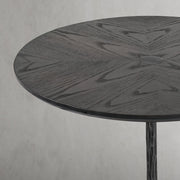Hand-Forged Metal Wooden Side Table