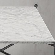 Hand-Forged Metal Square Horn Marble Coffee Table 39