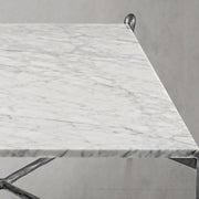 Hand-Forged Metal Square Horn Marble Coffee Table 39
