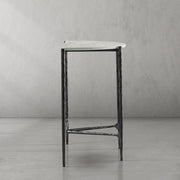 Hand-Forged Metal Semi-circle Console Table