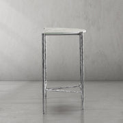 Hand-Forged Metal Semi-circle Console Table