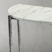 Hand-Forged Metal Semi-circle Console Table