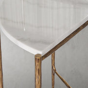 Hand-Forged Metal Semi-circle Console Table