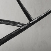 Hand-Forged Metal Semi-circle Console Table