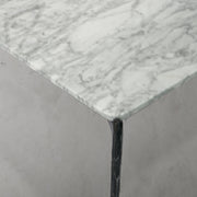 Hand-Forged Metal Rectangle Horn Marble Coffee Table 48