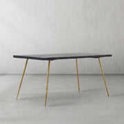 Hand-Forged Metal Vintage Style Metal Frame Dining Table