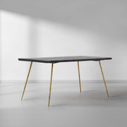 Hand-Forged Metal Vintage Style Metal Frame Dining Table