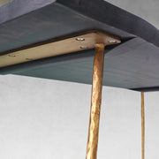 Hand-Forged Metal Vintage Style Metal Frame Dining Table