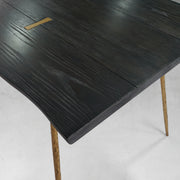 Hand-Forged Metal Vintage Style Metal Frame Dining Table