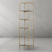 Hand-Forged Metal Wooden Shelving