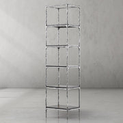 Hand-Forged Metal Wooden Shelving