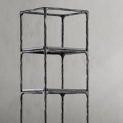 Hand-Forged Metal Wooden Shelving