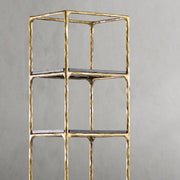Hand-Forged Metal Wooden Shelving