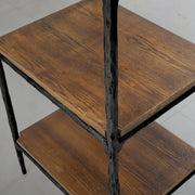 Hand-Forged Metal Wooden Shelving