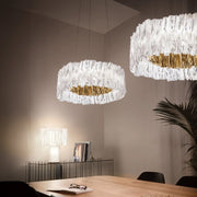 Accordéon Suspension Silver Pendant Light