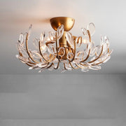 Liorien Glass Petal Branch Flush Mount Ceiling 18“W