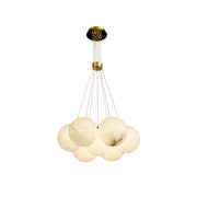 Alabaster Lunar Cluster Chandelier